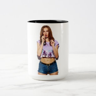 Summer Glamour Girl Coffee Tasse