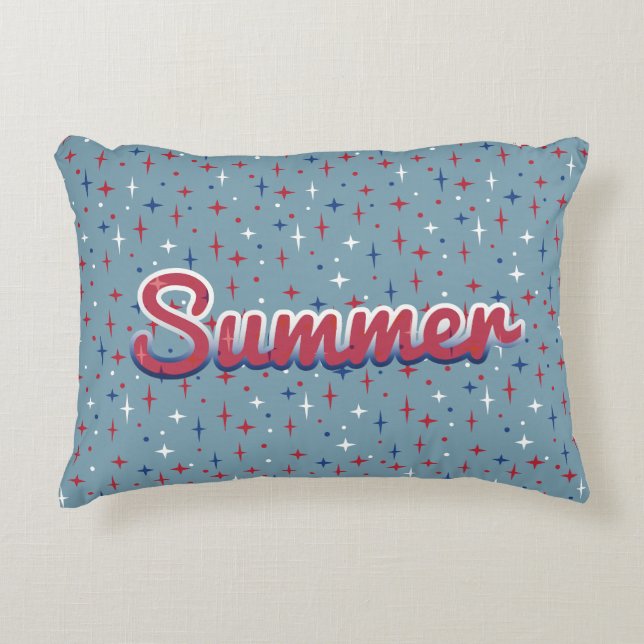 Summer Glitzern Dekokissen (Vorderseite)