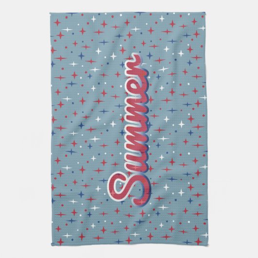 Summer Glitzern Geschirrtuch (Vertikal)