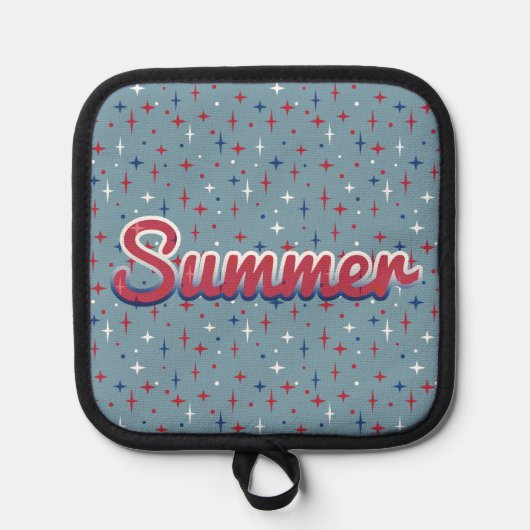 Summer Glitzern Topflappen (Vorderseite)