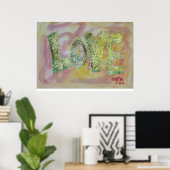 Summer Glow Liebe Art Word Malerposter drucken Poster (Heimbüro)