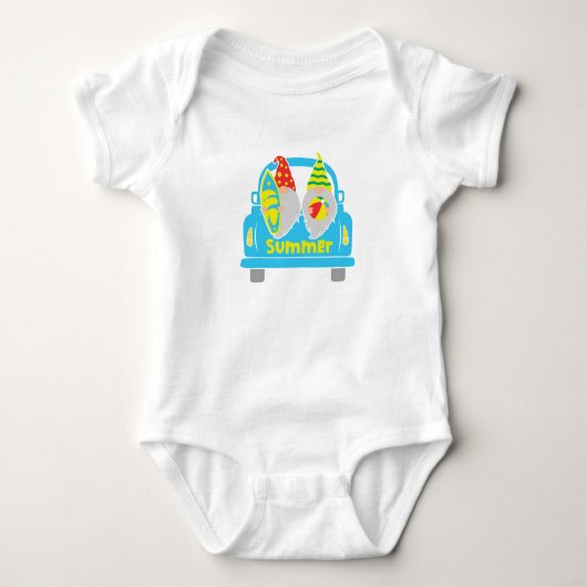 Summer Gnome Baby Strampler (Vorderseite)