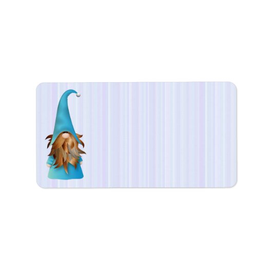 Summer Gnome Rücksendeadresse Adressaufkleber (Vorne)