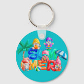 Summer Gnomes Key Chains Schlüsselanhänger (Vorderseite)