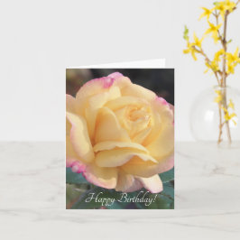 Summer Gold Rose - Geburtstagskarte Karte