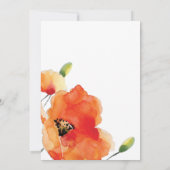 Summer Golden Poppy Mother Day Brunch Einladung (Rückseite)