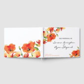 Summer Golden Poppy Wedding Gästebuch (Voll)