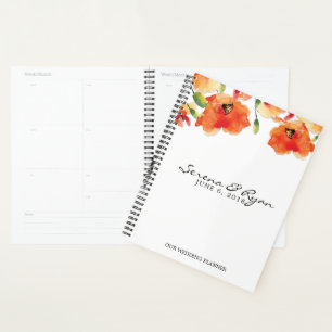 Summer Golden Poppy Wedding Planer