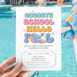 Summer Goodbye School Hello Pool Party Einladung