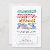 Summer Goodbye School Hello Pool Party Einladung (Vorderseite)