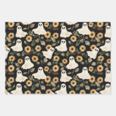 Summer Goth Geister und Sonnenblumen Spooky Geschenkpapier Set (Vorderseite)