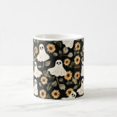 Summer Goth Geister und Sonnenblumen Spooky Kaffeetasse (Mittel)