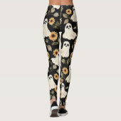 Summer Goth Geister und Sonnenblumen Spooky Leggings (Rückseite)