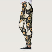 Summer Goth Geister und Sonnenblumen Spooky Leggings (Links)