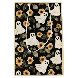 Summer Goth Geister und Sonnenblumen Spooky Mittlere Geschenktüte