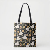 Summer Goth Geister und Sonnenblumen Spooky Tasche (Vorderseite)