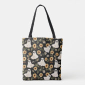 Summer Goth Geister und Sonnenblumen Spooky Tasche (Rückseite)