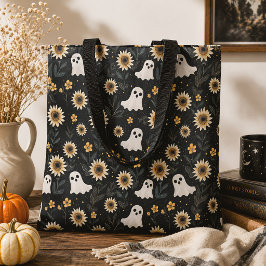 Summer Goth Geister und Sonnenblumen Spooky Tasche