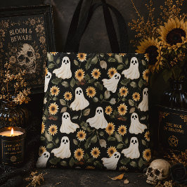 Summer Goth Geister und Sonnenblumen Spooky Tasche