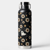 Summer Goth Geister und Sonnenblumen Spooky Trinkflasche (Vorderseite)