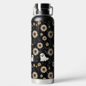Summer Goth Geister und Sonnenblumen Spooky Trinkflasche (Rückseite)
