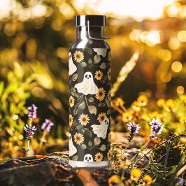 Summer Goth Geister und Sonnenblumen Spooky Trinkflasche