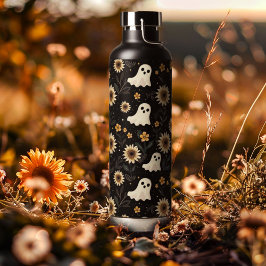 Summer Goth Geister und Sonnenblumen Spooky Trinkflasche