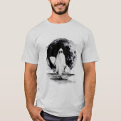 Summer Goth Ghost mit Surfbrett T-Shirt (Vorderseite)
