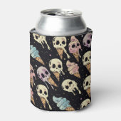 Summer Goth Skulls Eiscreme Spooky Dosenkühler (Kanne Vorderseite)