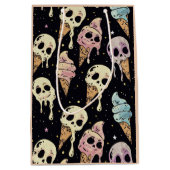 Summer Goth Skulls Eiscreme Spooky Mittlere Geschenktüte (Vorderseite)