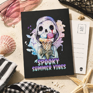 Summer Goth Spooky Summer Vibes Postkarte