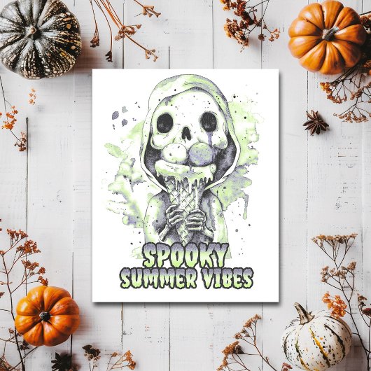 Summer Goth Spooky Summer Vibes Postkarte