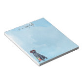 Summer Great Dane Notepad Notizblock (angewinkelt)