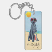 Summer Great Dane Schlüsselanhänger (Vorderseite links)