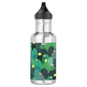 Summer Green Aquamarin Cactus Gold dots Niedliches Edelstahlflasche (Rechts)