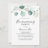 Summer Green Eucalyptus Foliage Housewarming Party Einladung (Vorderseite)