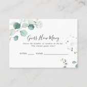 Summer Green Eucalyptus schätzt die Anzahl der Spi Visitenkarte (Vorderseite)