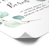 Summer Green Eukalyptus Dieses Kerzenlicht Burns Z Poster (Ecke)