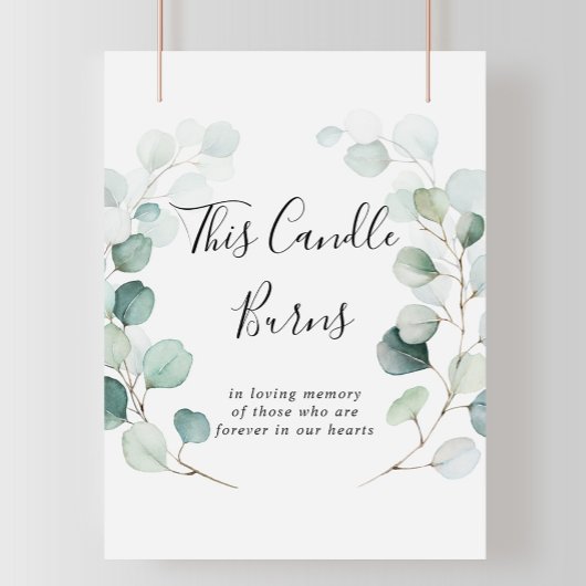 Summer Green Eukalyptus Dieses Kerzenlicht Burns Z Poster