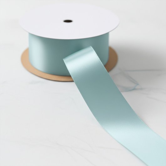 Summer Green, Gull Gray Solid Color Satinband