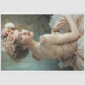 Summer Green & Soft Pink Ballerina Beauty & Floral Seidenpapier (Vorderseite)