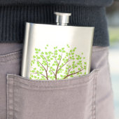 Summer Green Tree Flachmann (Beispiel)