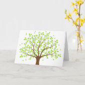 Summer Green Tree Grußkarte Karte (Gelbe Blume)