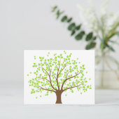 Summer Green Tree Postcard Postkarte (Stehend Vorderseite)