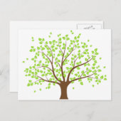 Summer Green Tree Postcard Postkarte (Vorne/Hinten)