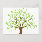 Summer Green Tree Postcard Postkarte (Vorderseite)