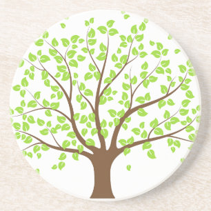 Summer Green Tree Sandstein Untersetzer