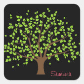 Summer Green Tree Sticker (Vorderseite)
