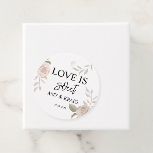 Summer Greenerity Wedding Willkommenspende Geschenkanhänger (Beispiel)