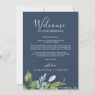 Summer Greenery Begrüßungsschreiben der Marine